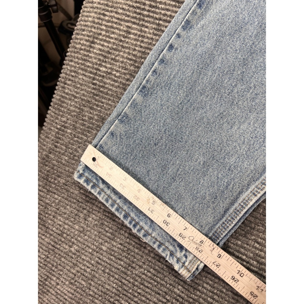 Vintage Carhartt Relaxed Fit Jeans Mens 32x34 Distressed Hem USA Workwear - Picture 6 of 16
